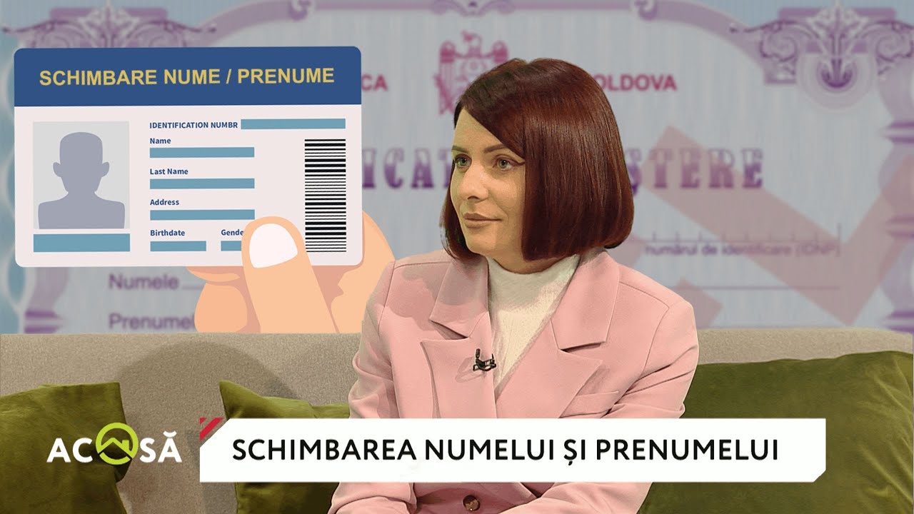 În ce cazuri şi cum se poate schimba numele şi prenumele cetăţeanului Republicii Moldova