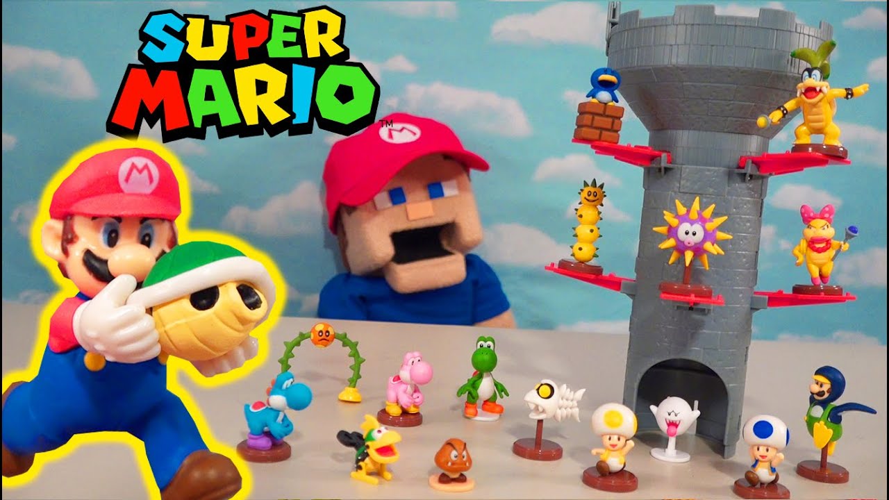 Super Mario Bros. Micro figures Furuta ATTACK Bowsers Castle Playset!! World of Nintendo Epoch