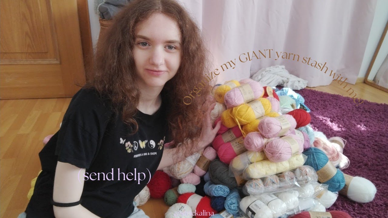 Organize my GIANT yarn stash with me! |Spring reset 
