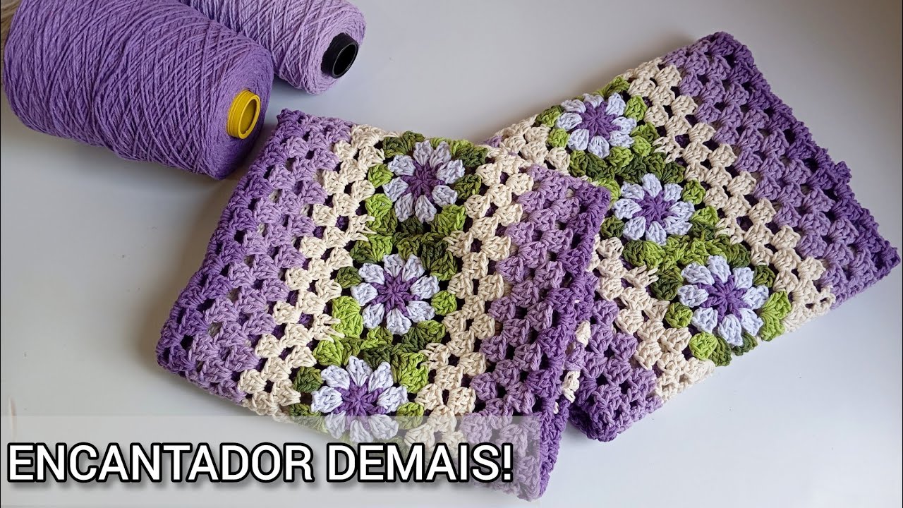 😱 ESSA COMBINAÇÃO FICOU MUITO DELICADA// PAR DE TAPETES AMANDA #crochet #croche #vlog 