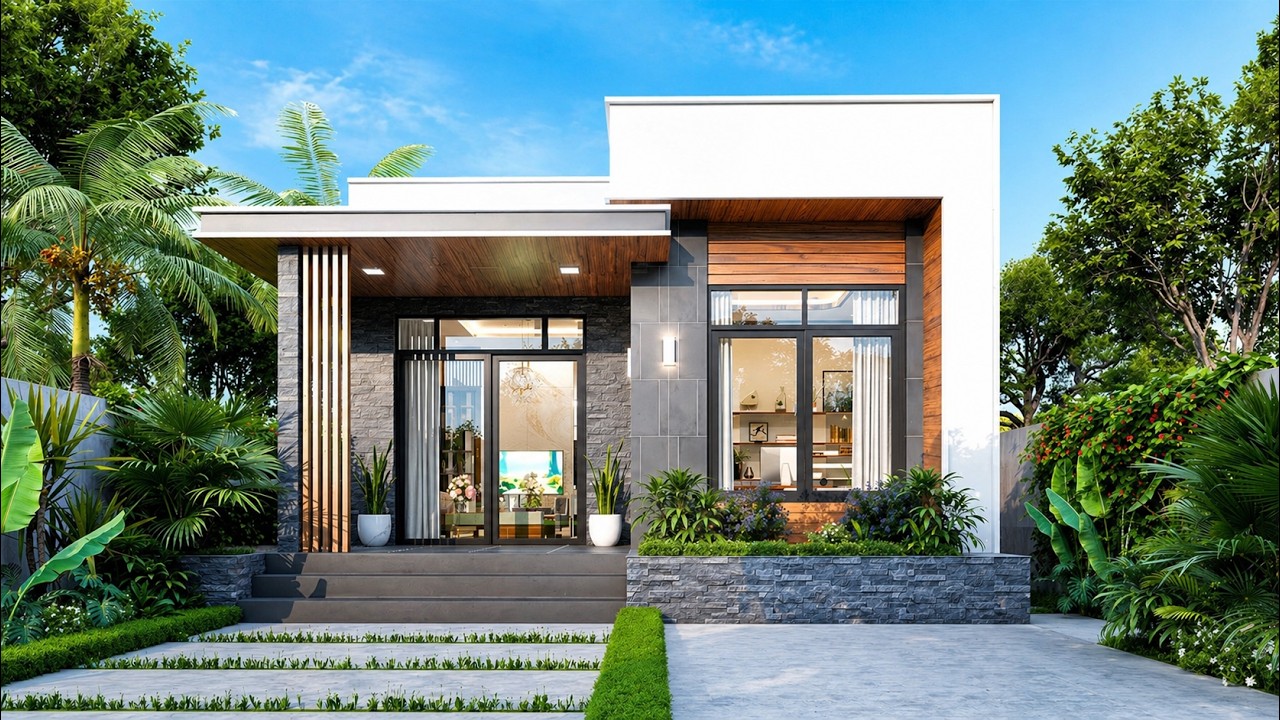 Small Modern House 7x20 Meters with 3 Bedrooms | Practical and Comfortable | Casa de 7x10 metros
