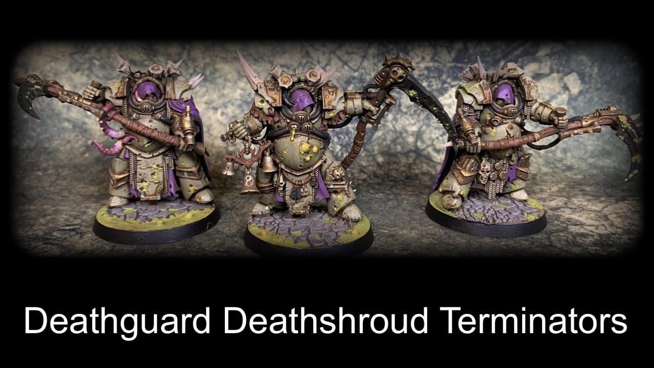 Painting 40k nurgle deathguard deathshroud terminators | the best 40k terminators!