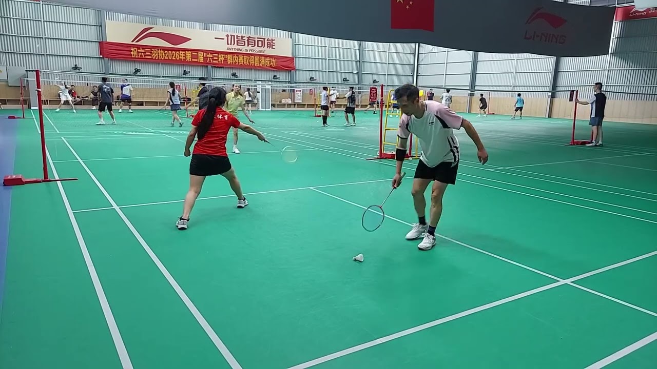 Badminton game, Zhongshan, China 2 7 26 6
