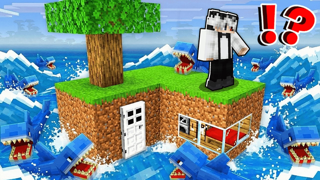 Supravietuiesc pe o INSULA PUSTIE din MINECRAFT!