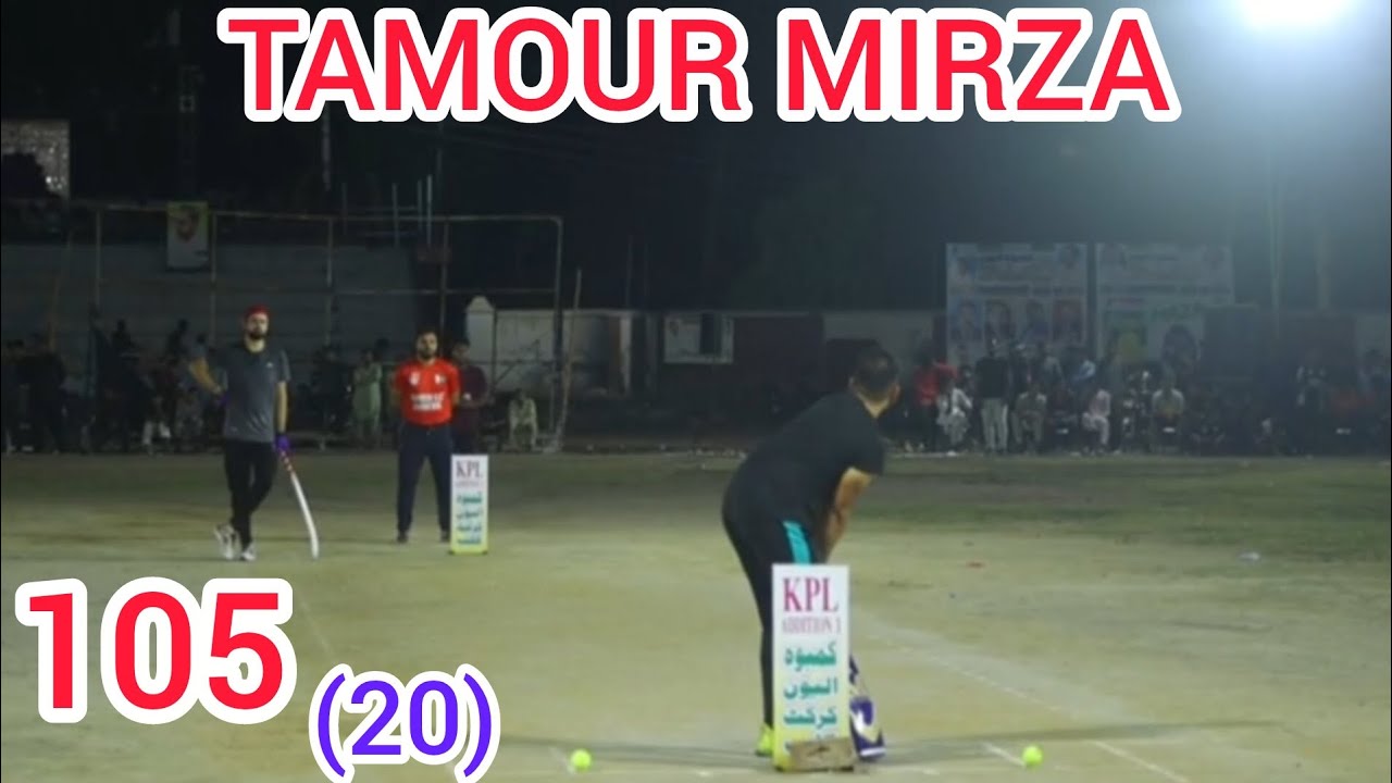 TAMOUR MIRZA VS NASIR PATHAN || 105 RUNS CHASED BY 20 BALLS || BIG MATCH TAPE BALL CRICKET ||