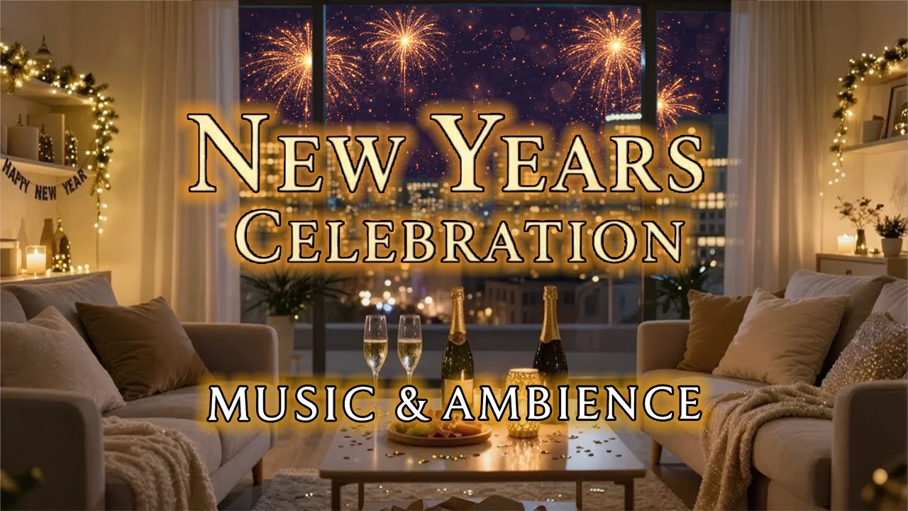 New Year’s Eve 2026 Ambience 🎆 Festive Celebration Music | Fireworks & Party Atmosphere
