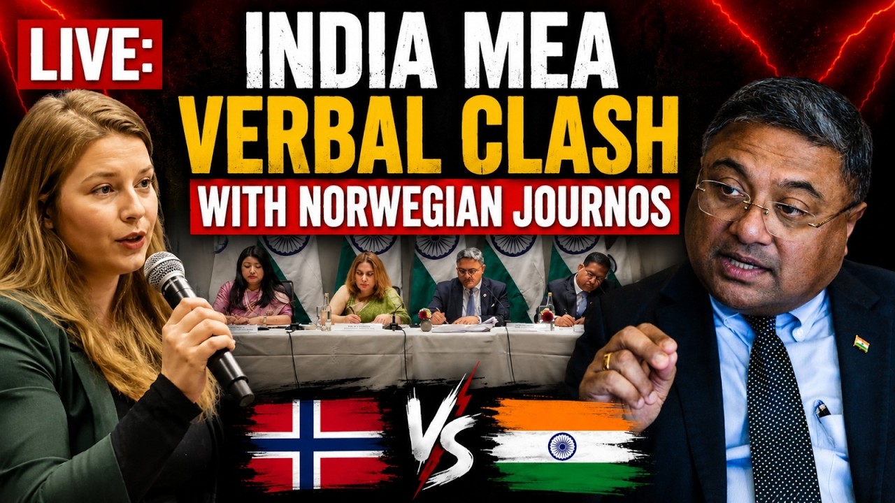 LIVE | Fiery Exchange Between India's MEA Officials & Norwegian Journalists