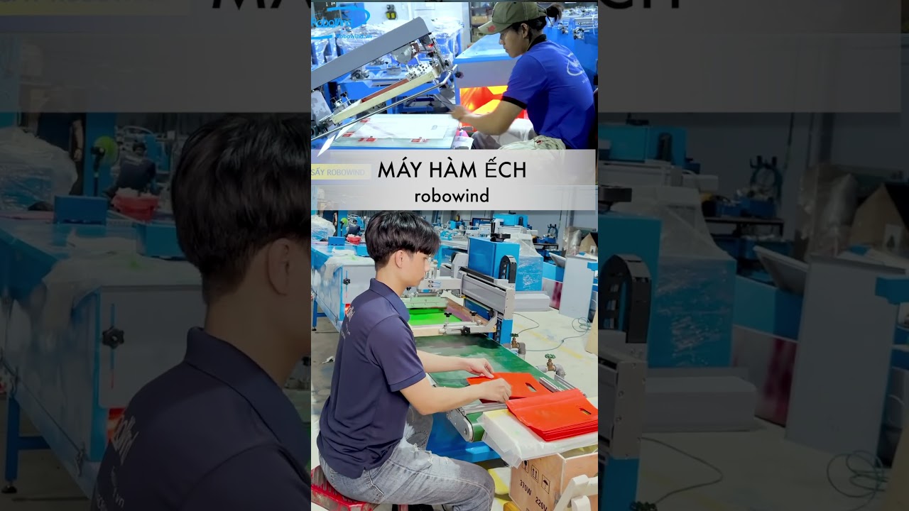 2 mẫu m&aacute;y in bao b&igrave; hot nhất 2023 #robowind #mayinlua #screenprinting