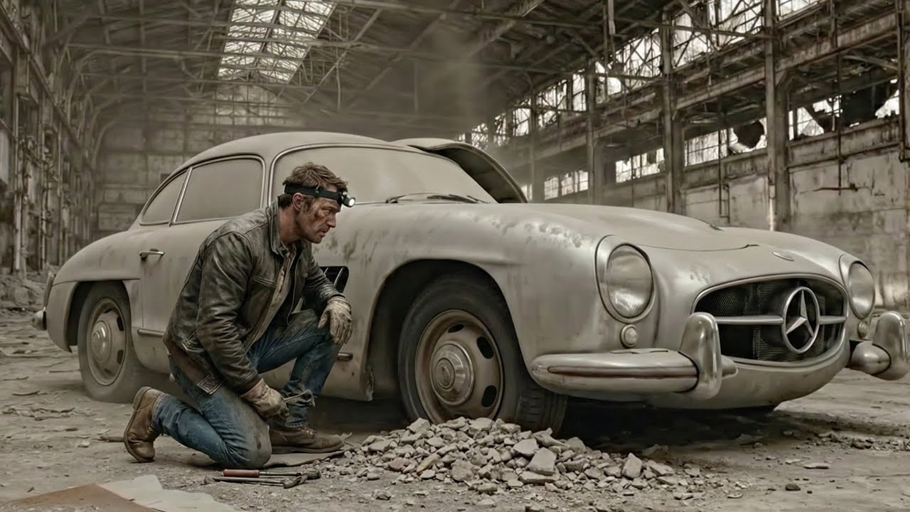 ASMR Vintage Car Restoration | Mercedes-Benz 300SL Gullwing (1955) Rebuild from Abandoned Condition