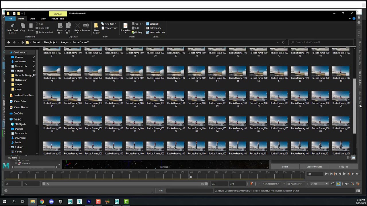 Maya: Importing an Image Sequence into Premiere Pro