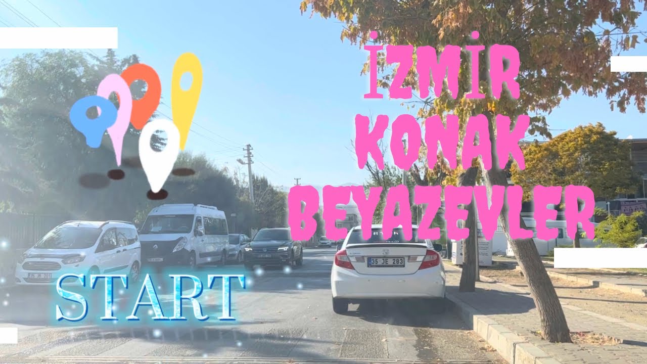 İzmir Konak - Beyazevler Direksiyon Sınav Güzergahı (Eğitim Alanı)