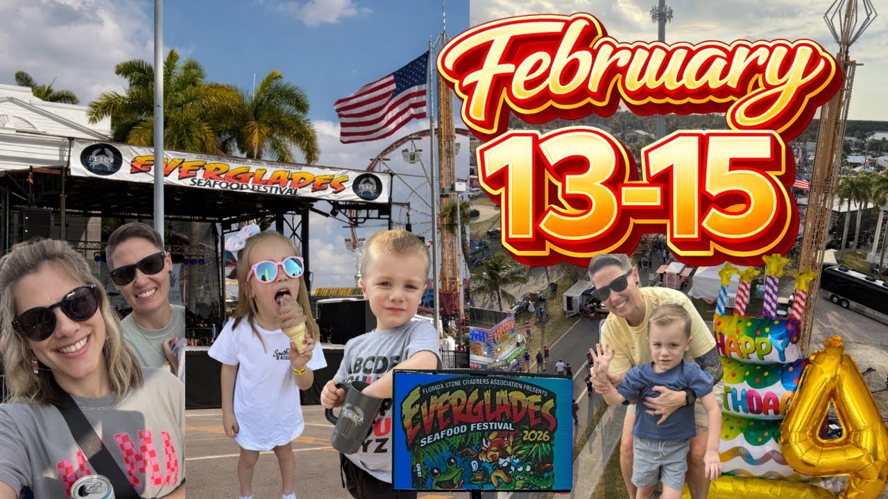 Weekend Vlog 53 ☀️🍤🎉 Florida weekend trip, seafood festival and ￼￼Parker’s 4th birthday 