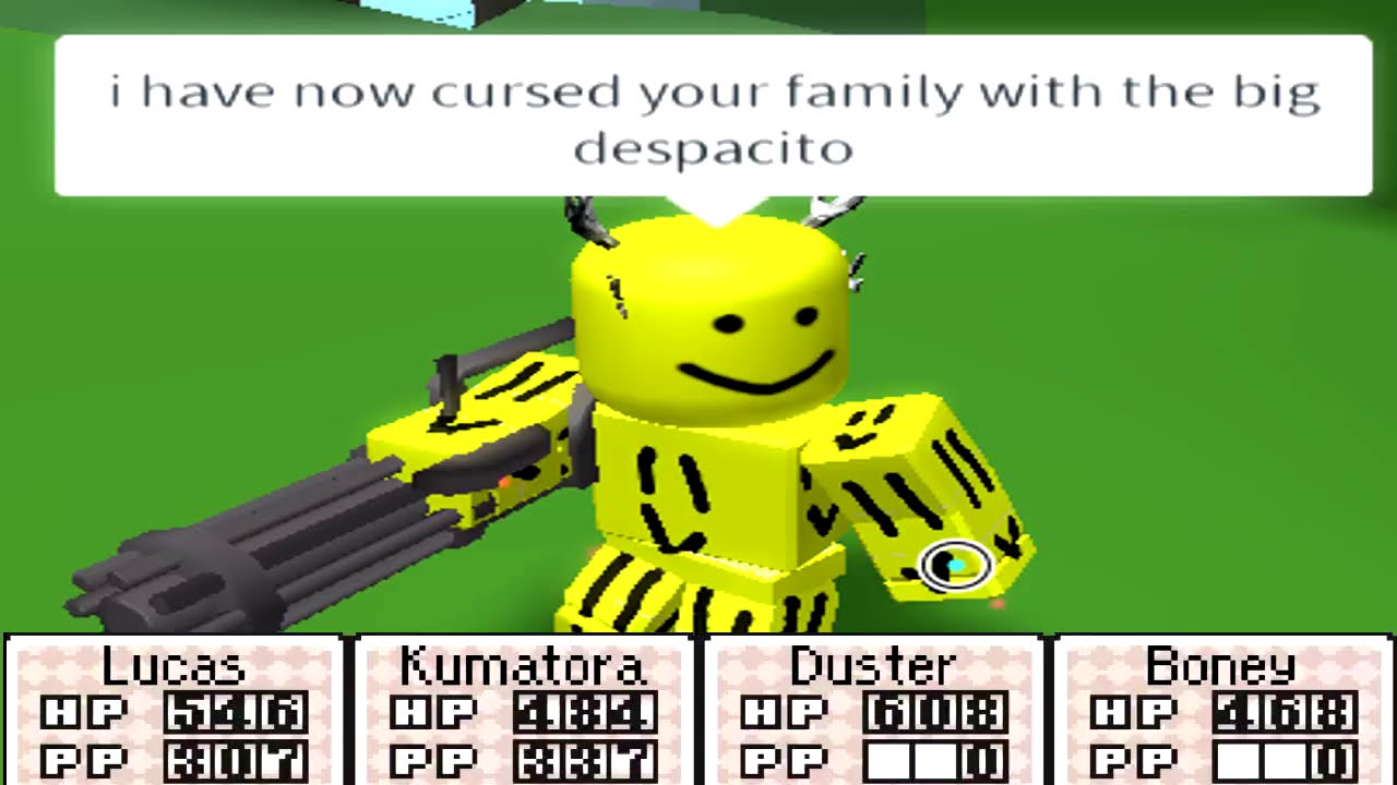 Cursed Roblox images but with Earthbound and Mother 3 music