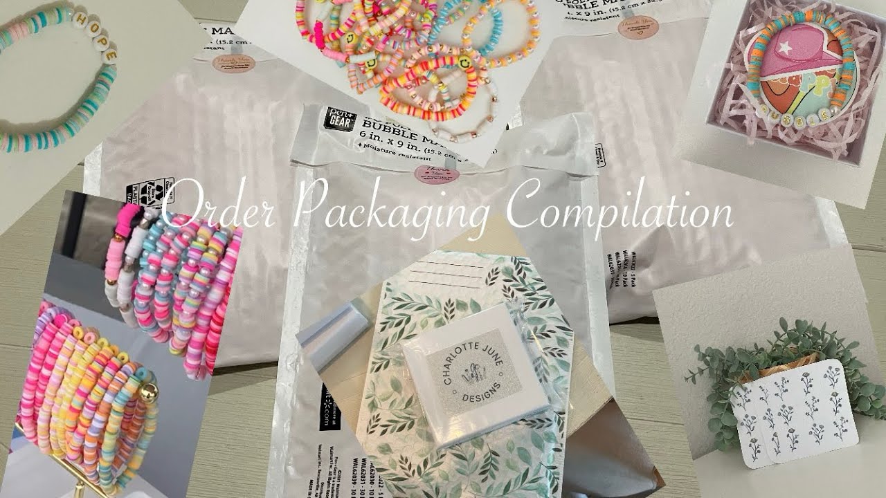 Order Packaging Compilation! #cute #jewelrydesigner #smallbusiness