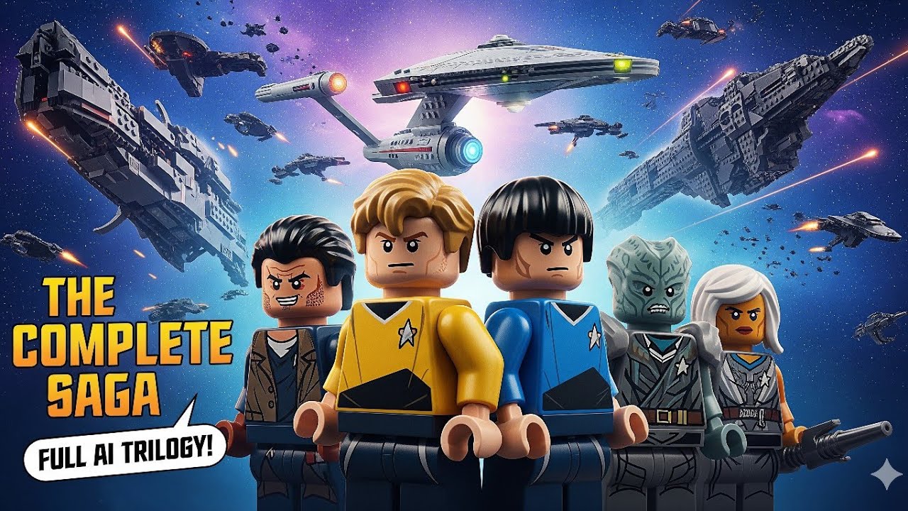 The Complete LEGO Star Trek Saga! 🖖 (Full AI Movie Remakes)