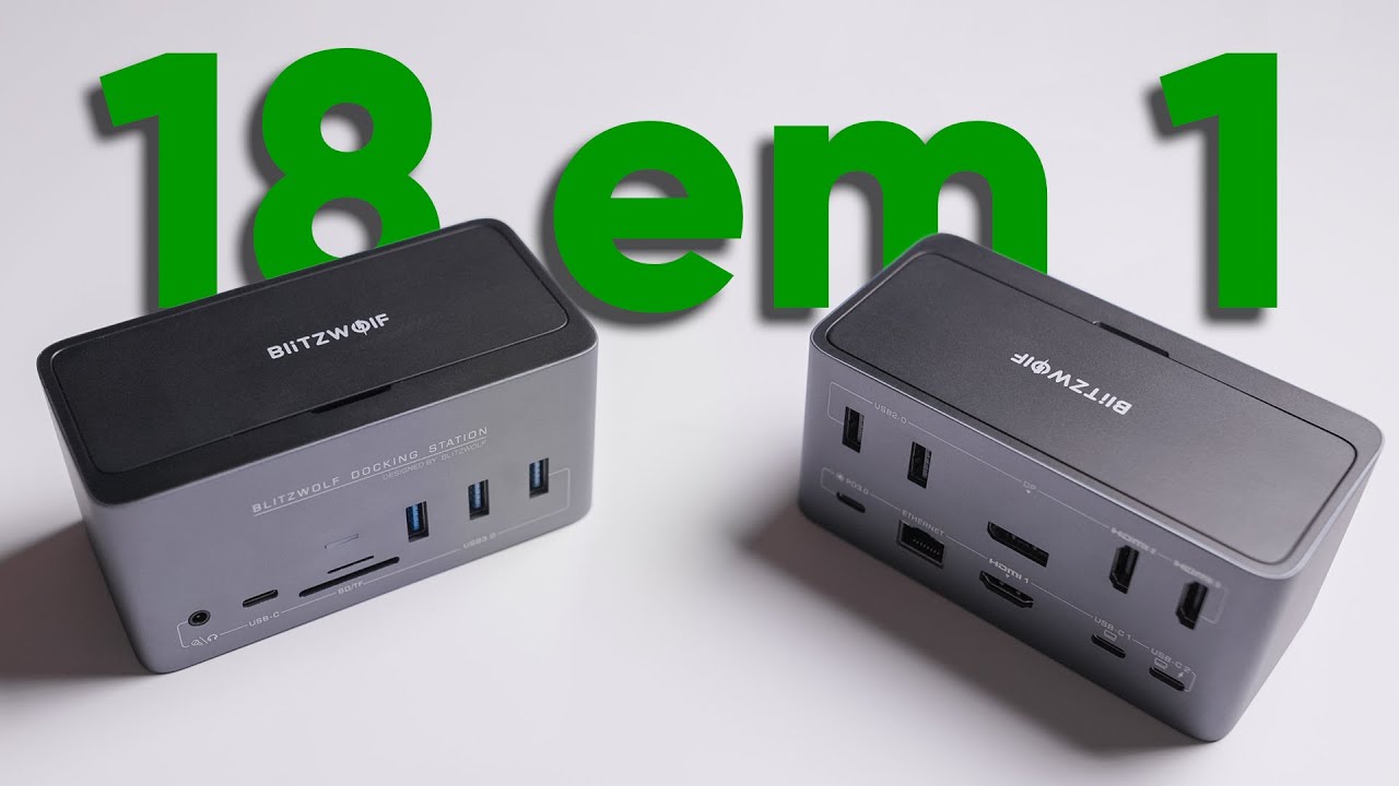 A MELHOR DOCK STATION PARA SEU NOTEBOOK OU MACBOOK!  BlitzWolf BW-TH13
