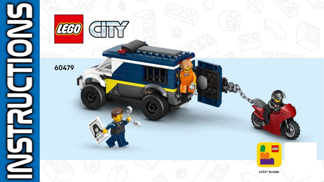 LEGO 60479 Building Instructions | Police Prisoner Transport 🧱