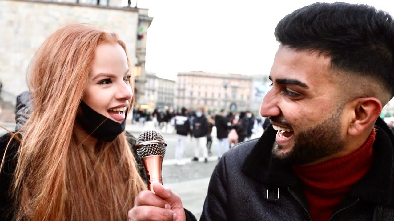 Interview In Punjabi With Italian Cute Girls.