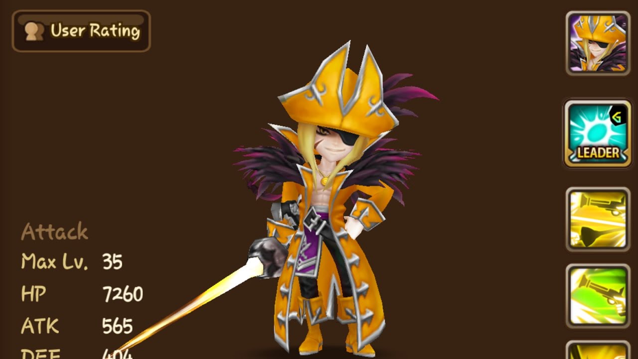 Summoners War - Barque (wind pirate captain) damage test