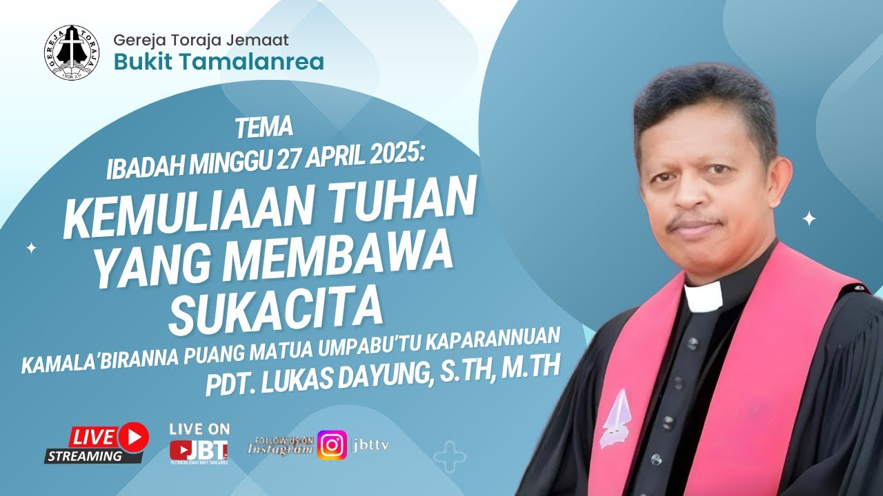 [LIVE] Ibadah Minggu I Minggu, 01 Juni 2025 | 07.00 WITA | Gereja Toraja Jemaat Bukit Tamalanrea