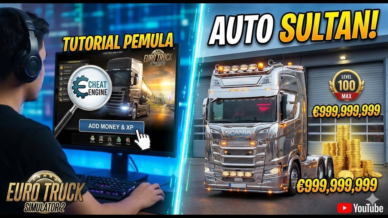 Tutorial ETS2 Pemula: Cara Cheat Uang Level dengan Cepat (Terbaru 2026) | #ets2