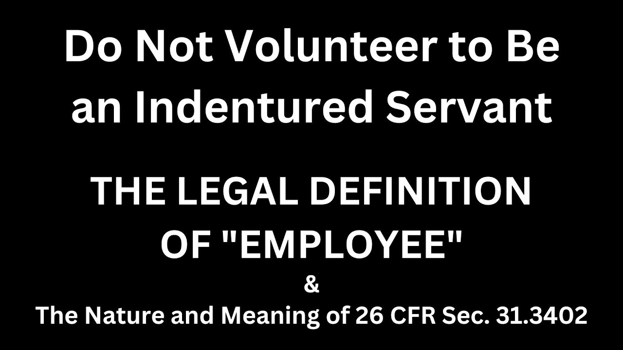 The Legal Definition of 