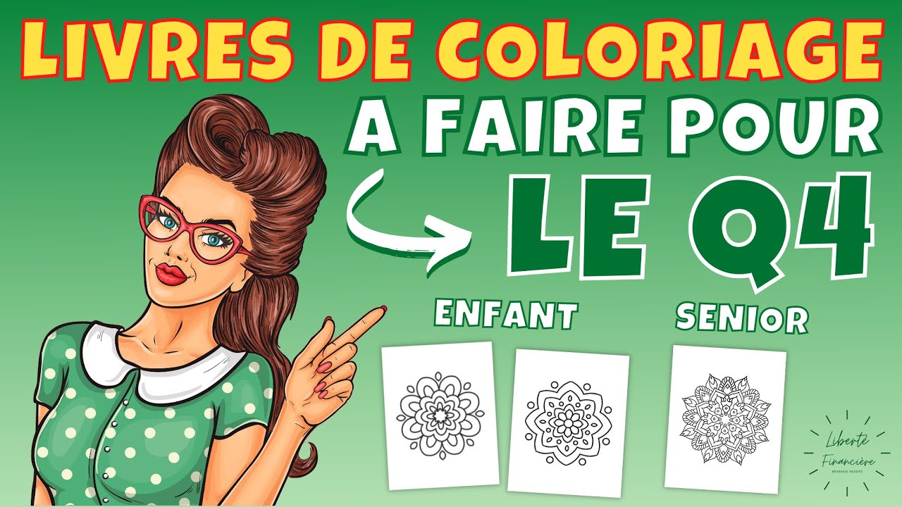 des livres de coloriage pour le Q4 dans Amazon KDP