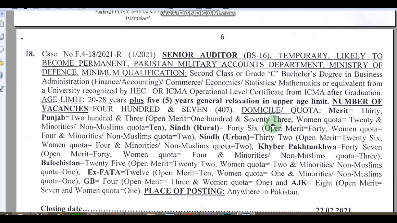 FPSC Jobs 2021 Advertisement | FPSC Jobs 2021 Apply Online | FPSC Advertisement 01-2021| EduPublic