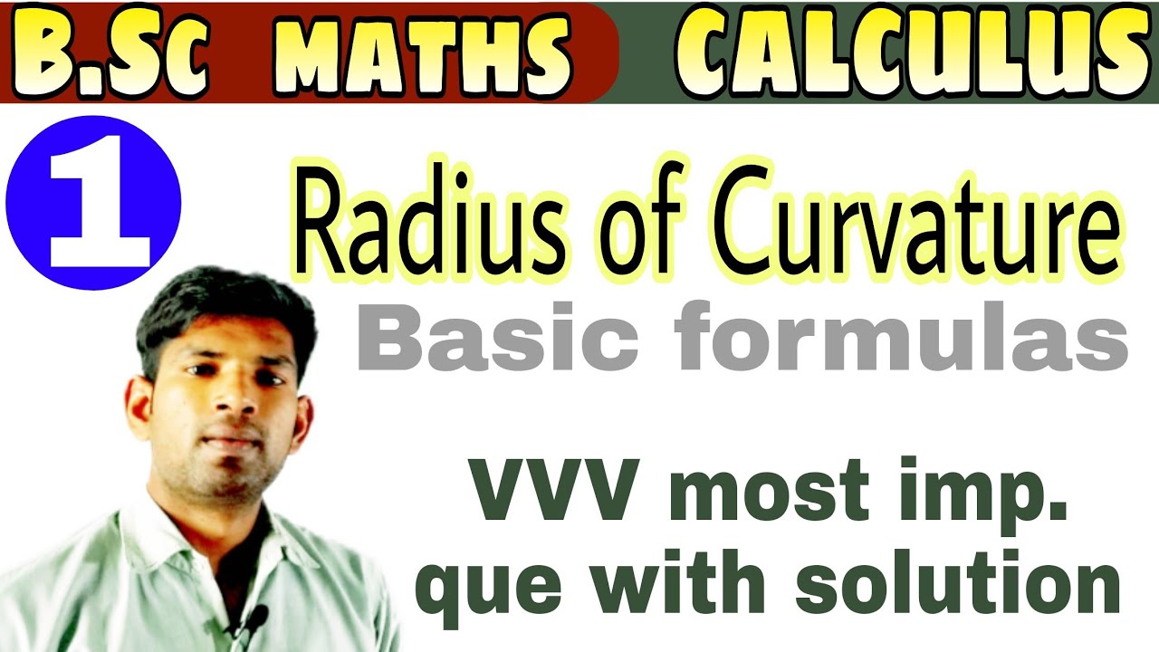 B.sc maths | radius of Curvature basic formule | VVV most imp que with solution | manoj sir