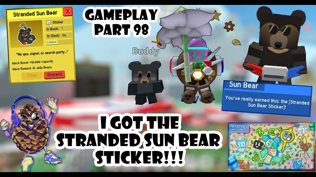 I got the Stranded Sun Bear Sticker!!! 