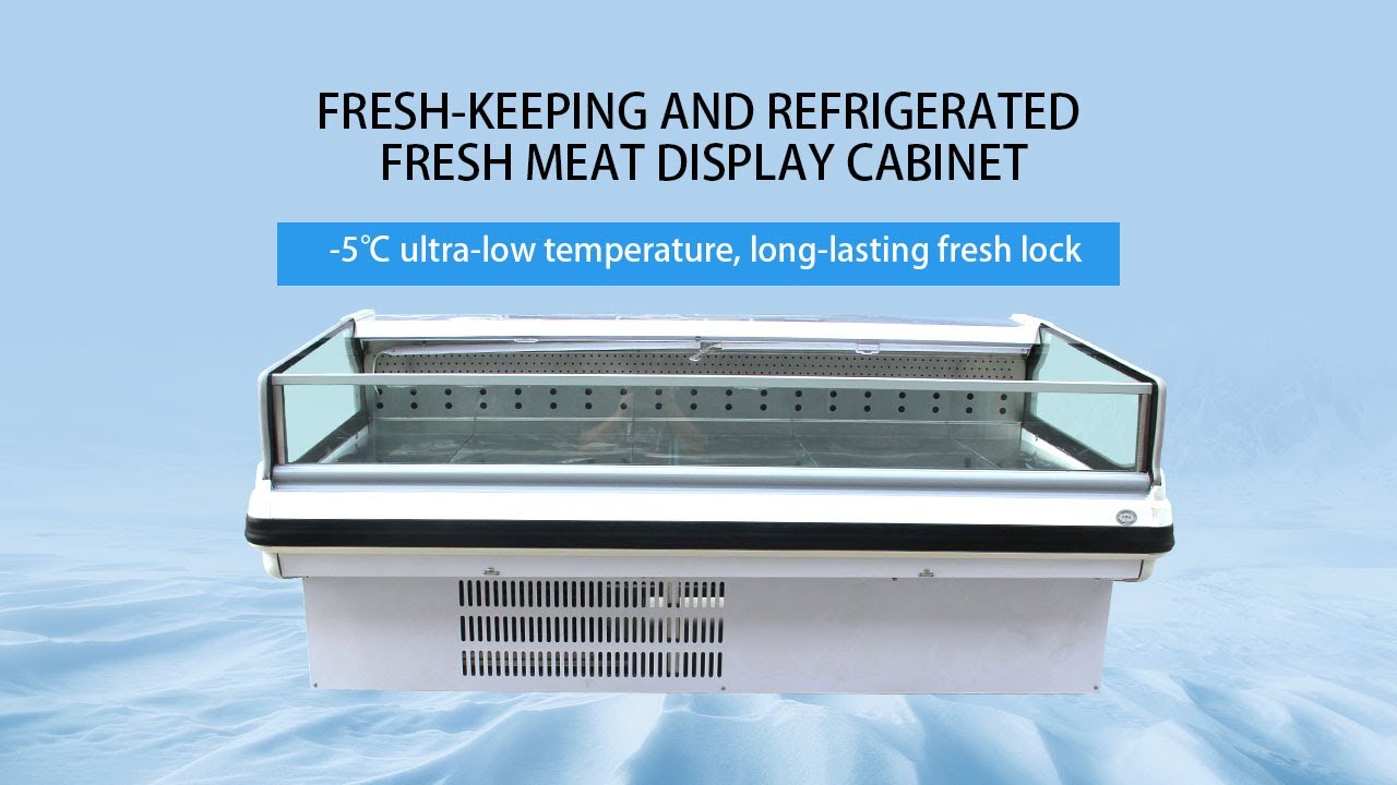 Supermarket fresh meat showcase chiller/commercial deli display refrigerator