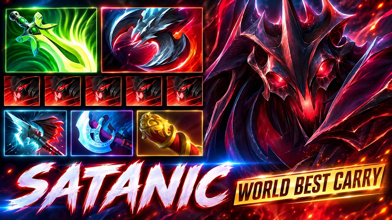 Satanic Shadow Fiend - WORLD BEST TI PLAYER - Dota 2 Pro Gameplay [Watch & Learn]