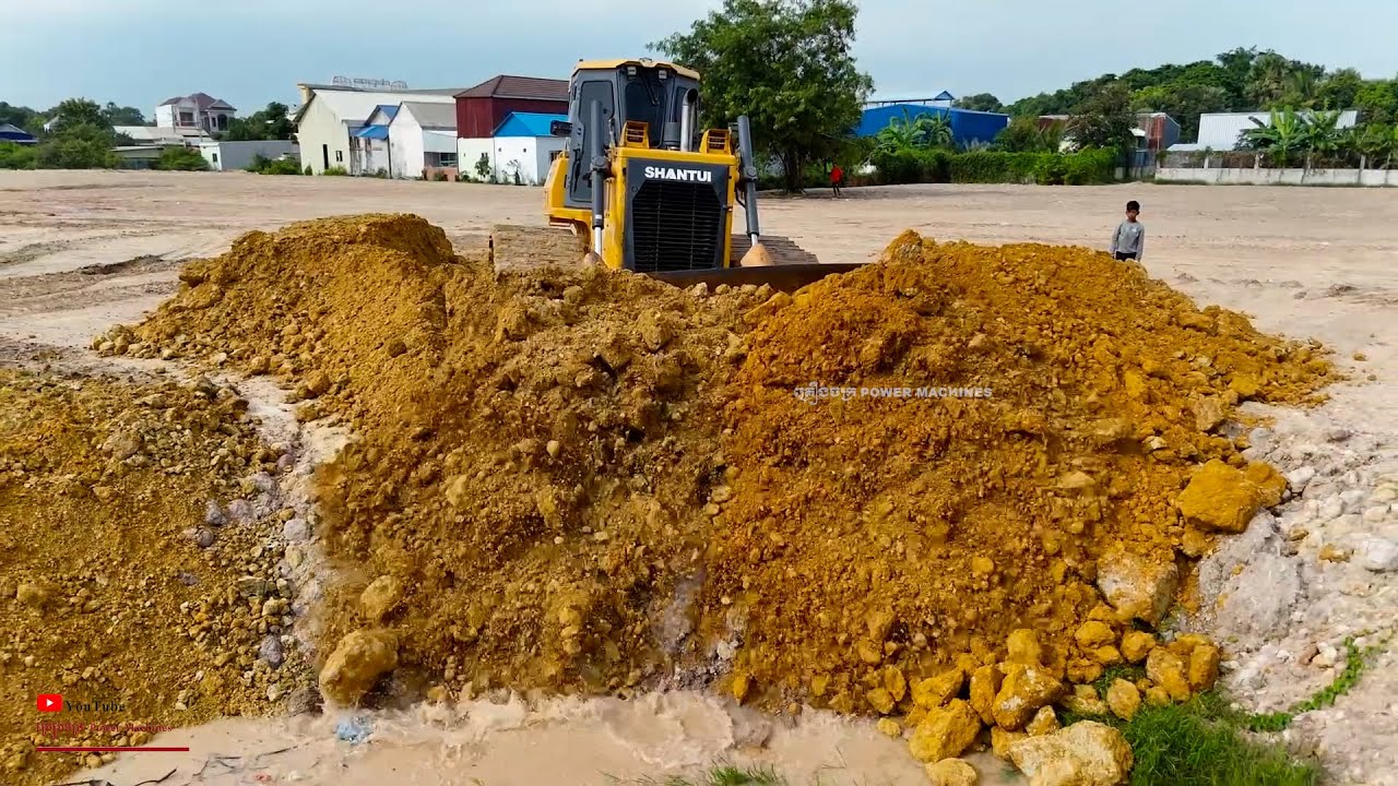 Exquisite Start Risky Plan IS Whole Pond Of Huge Space Was Deleting With Vehicle Equipment & Dozer