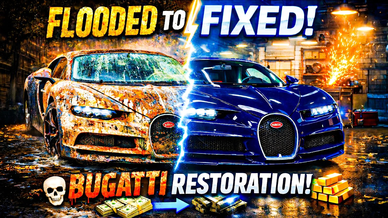 Bugatti Chiron Restoration – Luxury Hypercar Rebuilt. | ASMR. MATT Armstronge.