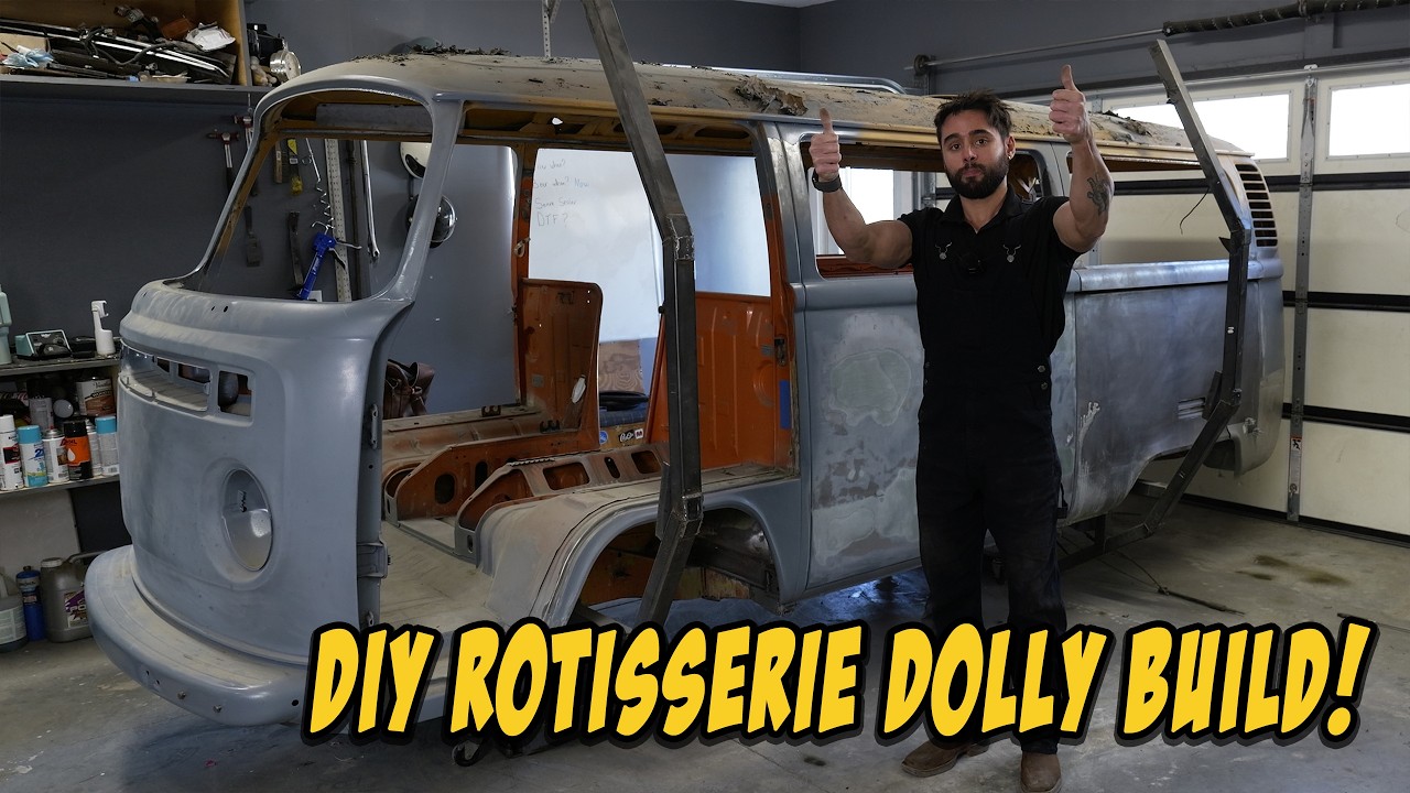 Solving My Rotisserie Problem with CNC Machining and Scrap Metal! | VW Bus Restoration Episode 66