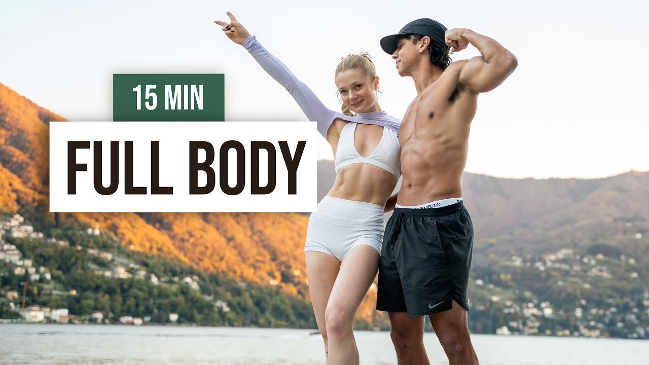 15 MIN FULL BODY WORKOUT with @AdrienRaza No Equipment, No Repeats, Home Workout