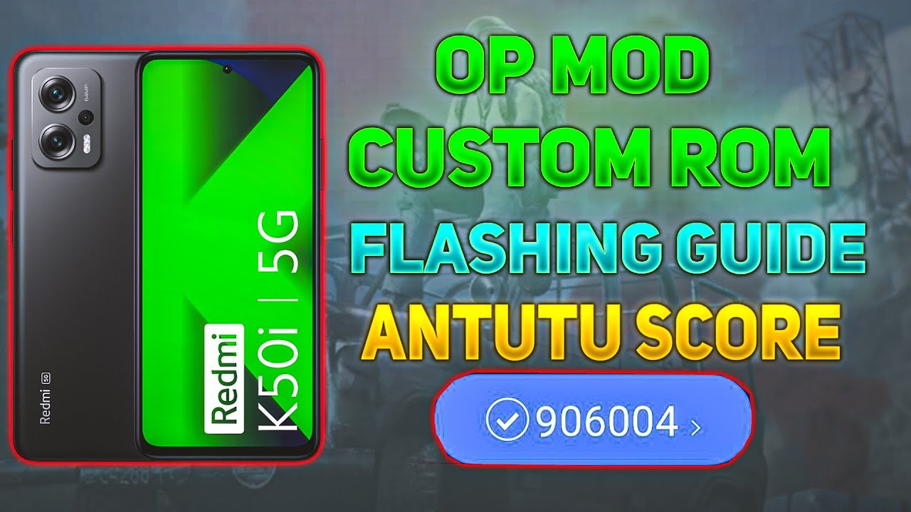 How to flash op mod custom rom on redmi k50i full step by step