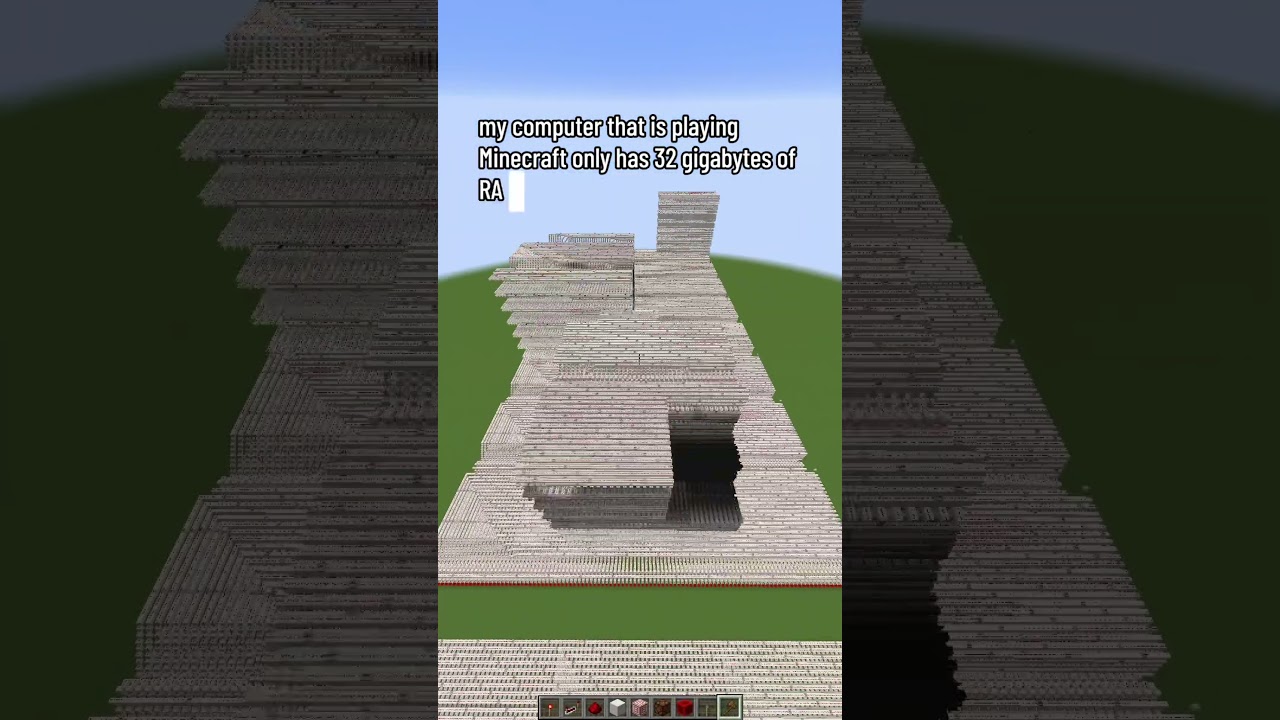 Minecraft Redstone RAM and Instruction Register Memory