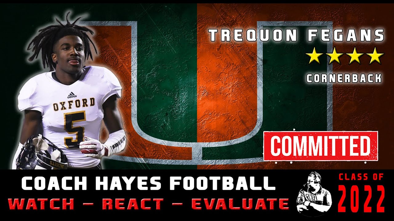 4⭐ CB Trequon Fegans Highlights | He is just what the Canes need in the defensive backfield. (WRE)