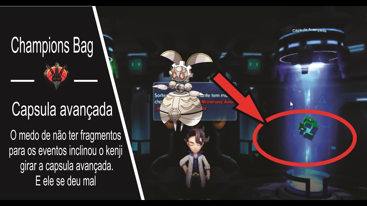 Pokeland Legends / Origens fada # 303  - Kenji se deu mal na capsula da magerna