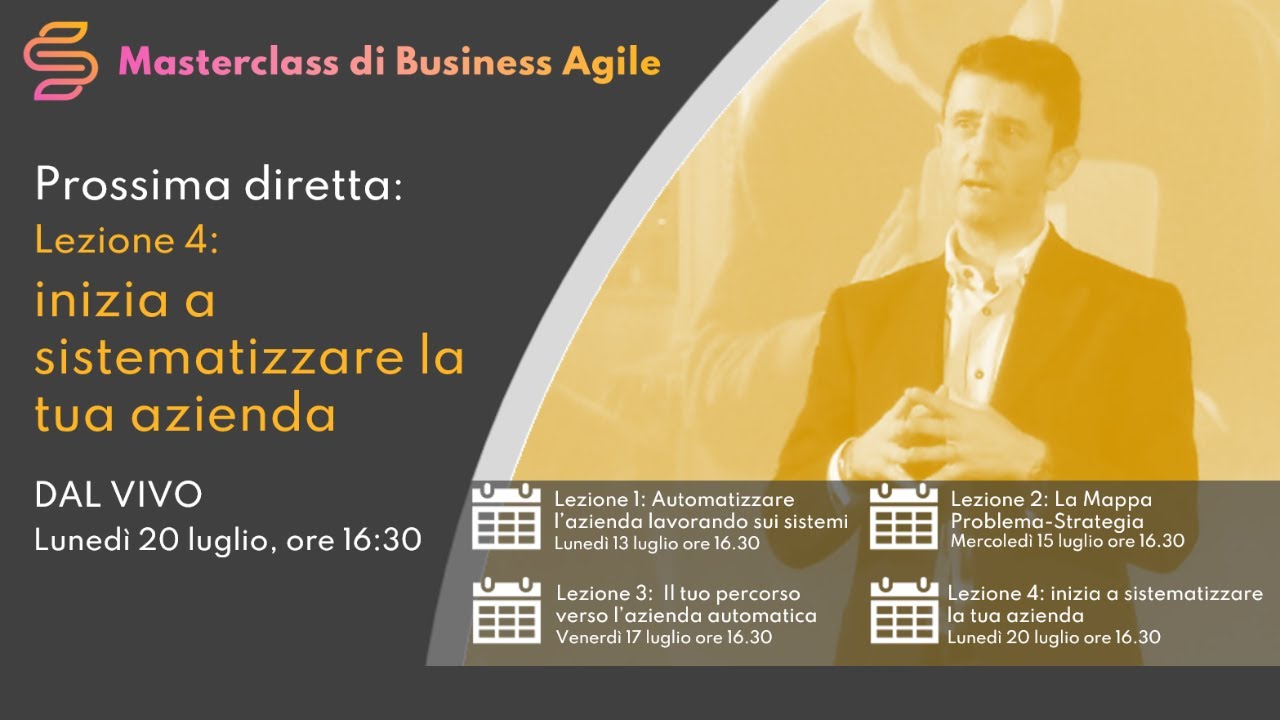 Masterclass di BUSINESS AGILE - Lezione #4