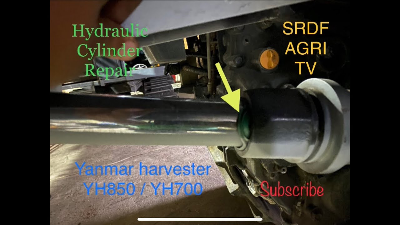 Repair Hydraulic Cylinder #yanmar #yh850 #yh700 #harvester #kubota