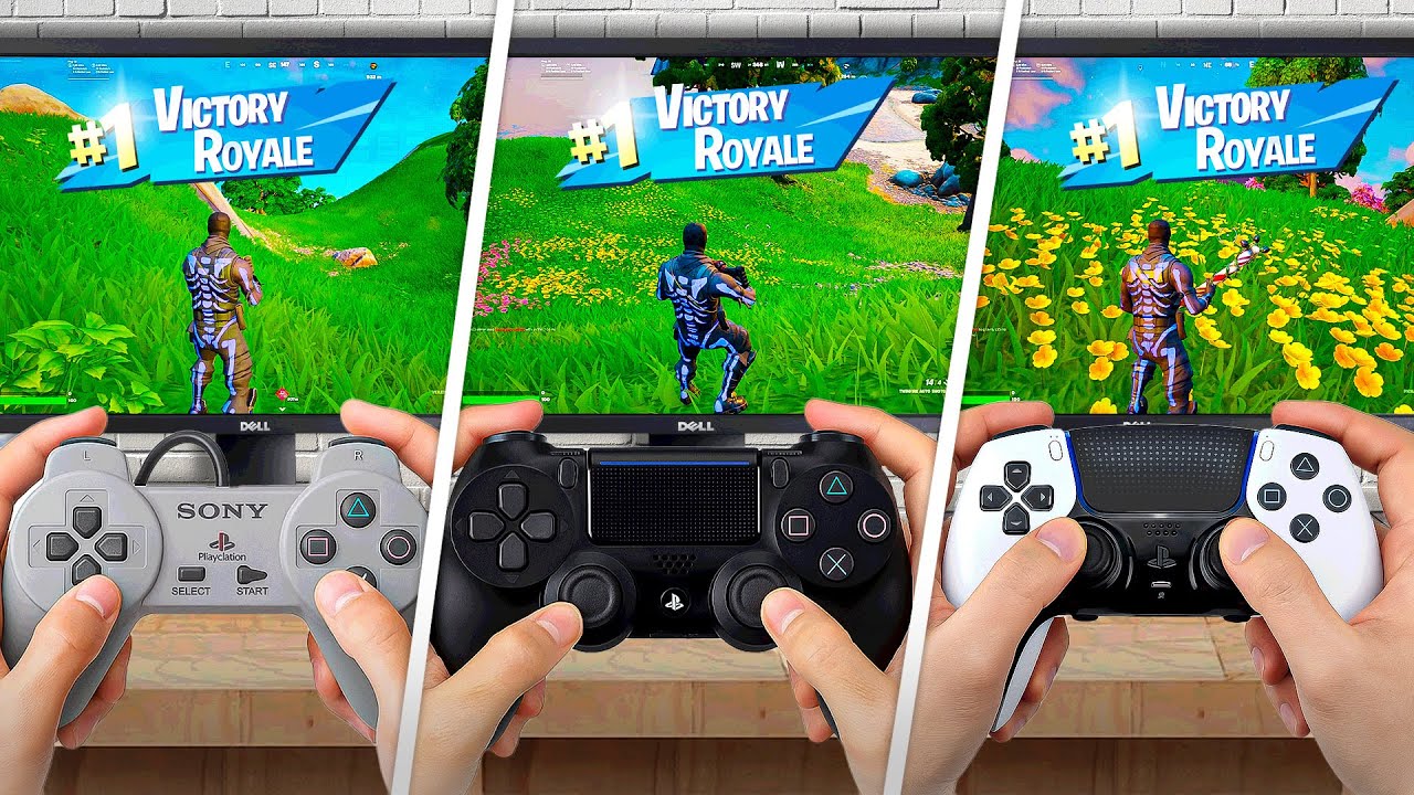 Я выиграл в Fortnite на ВСЕХ контроллерах PlayStation