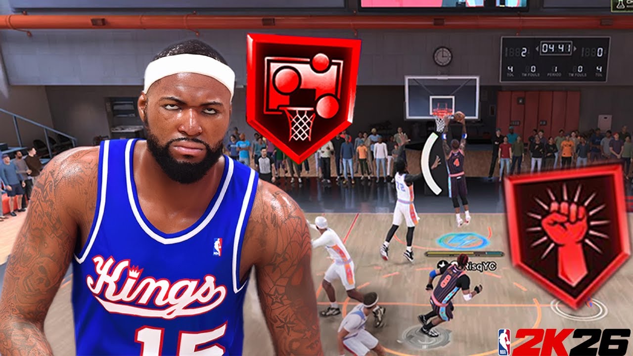 THIS BOOGIE COUSINS BUILD IS FEASTING IN THE REC ON NBA 2K26!