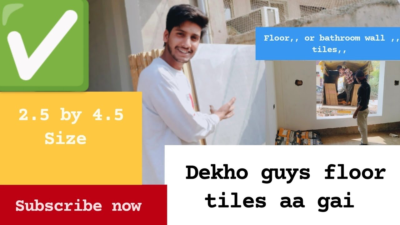 Wlcm to vlog day 44 guys aaj floor tiles, or bathroom tiles aa gi hain 