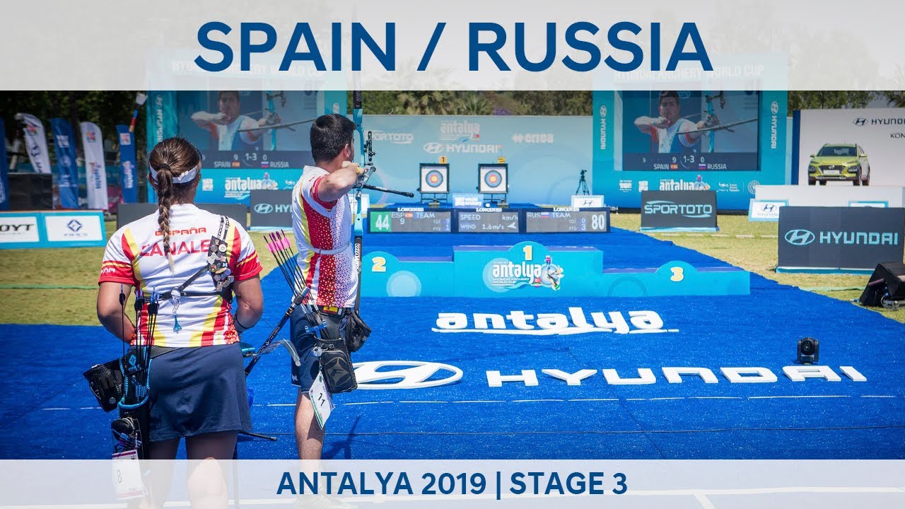 Spain v Russia – recurve mixed team gold | Antalya 2019 World Cup S3