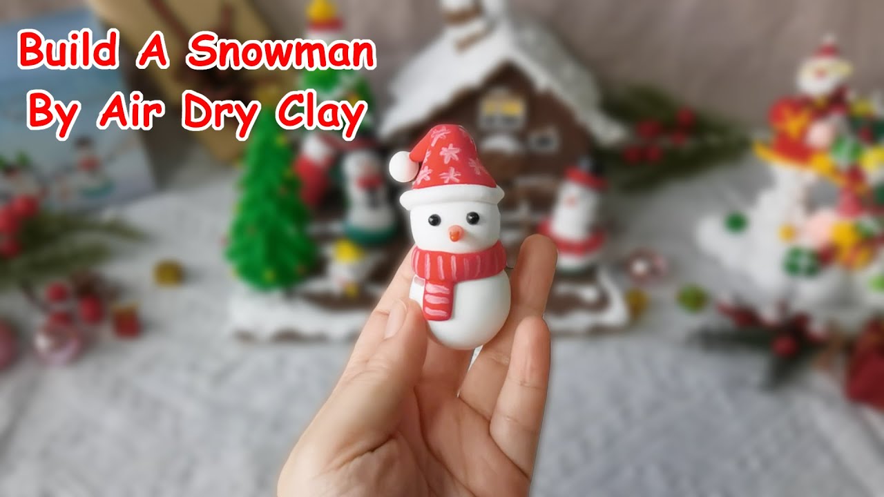 KULOLO 2024 Christmas Clay Kit Air Dry Clay Kit Christmas Crafts For Kids Snowman Baby
