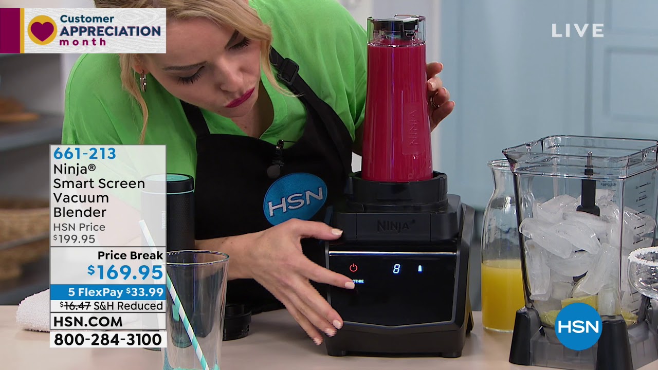 Ninja Smart Screen Vacuum Blender with FreshVac Technolo...