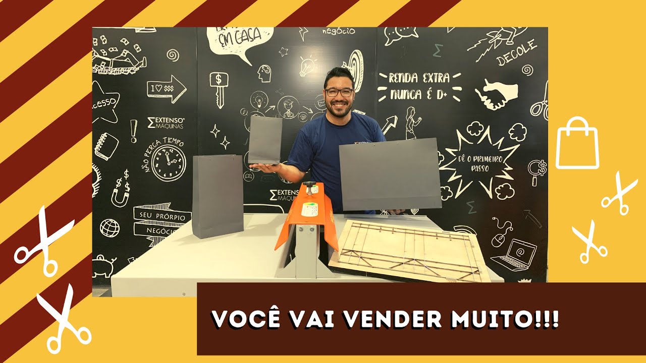 Kit Fábrica de Sacolas de Papel | Extenso Máquinas