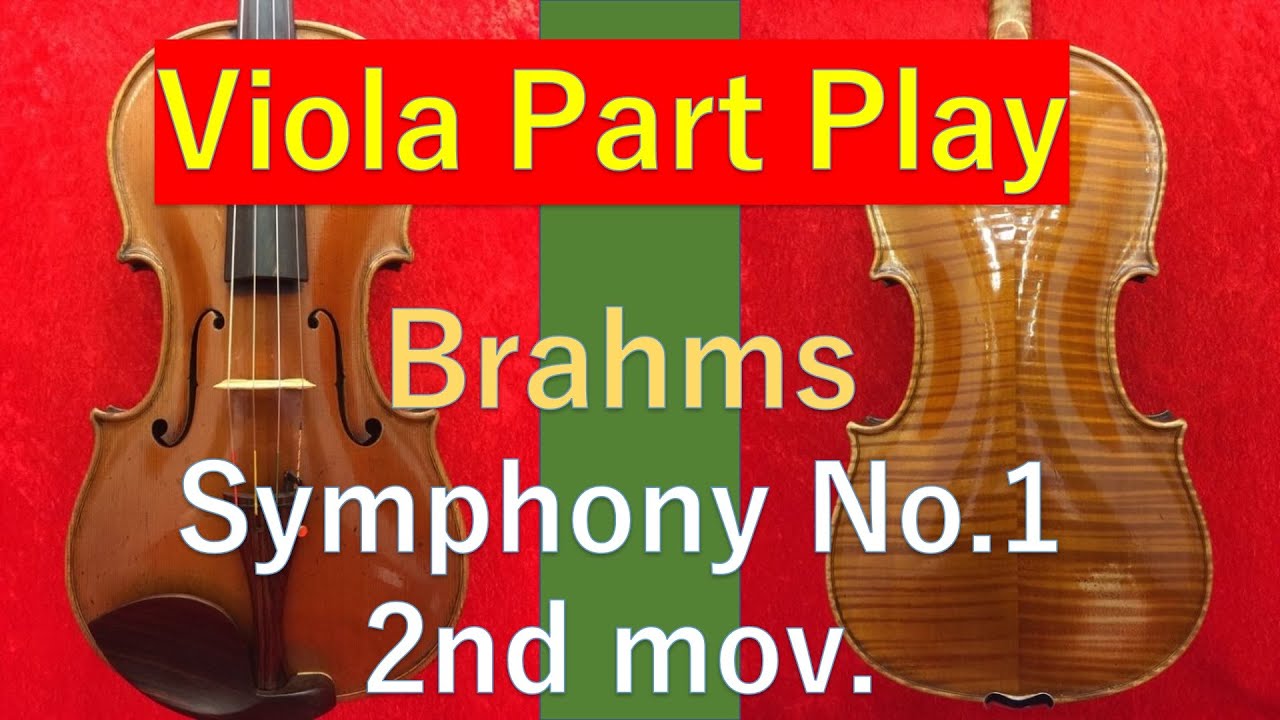BrS12 - Brahms Symphony No.1 2nd mov.  ヴィオラは何やってるの？　ブラームス　交響曲第1番　第2楽章